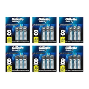 Carga Barbeador Mach3 Tradicional Com 8Un - Kit Com 6Un