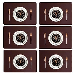 4 Jogos Americanos Mesa Jantar Impermeável + Porta Copos