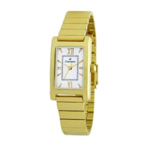 Relógio Champion Feminino Ref: Cf24126H Retangular Dourado