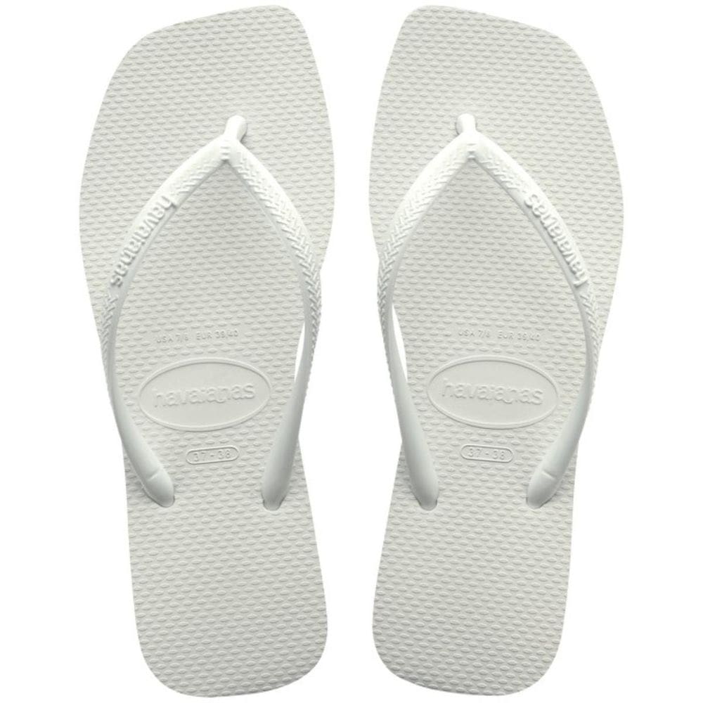 Chinelo Havaianas Slim Square Feminino - Branco - 35 - Branco