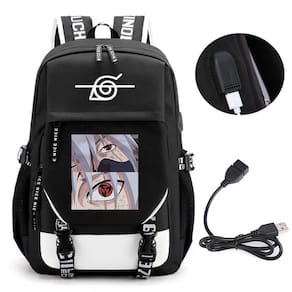 Mochila HUOYING Naruto Sharingan Pattern de grande capacidade
