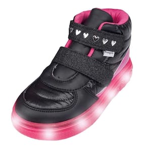 Tenis Infantil Menina Cano Médio Casual Led Pampili Sneaker