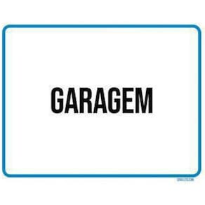 Kit 3 Placas Ambiente Sinalização Setor Garagem