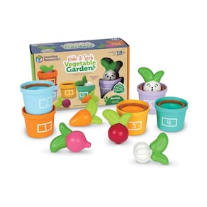 Recursos de aprendizagem de brinquedos Hide and Seek Horta com mais de 18 meses