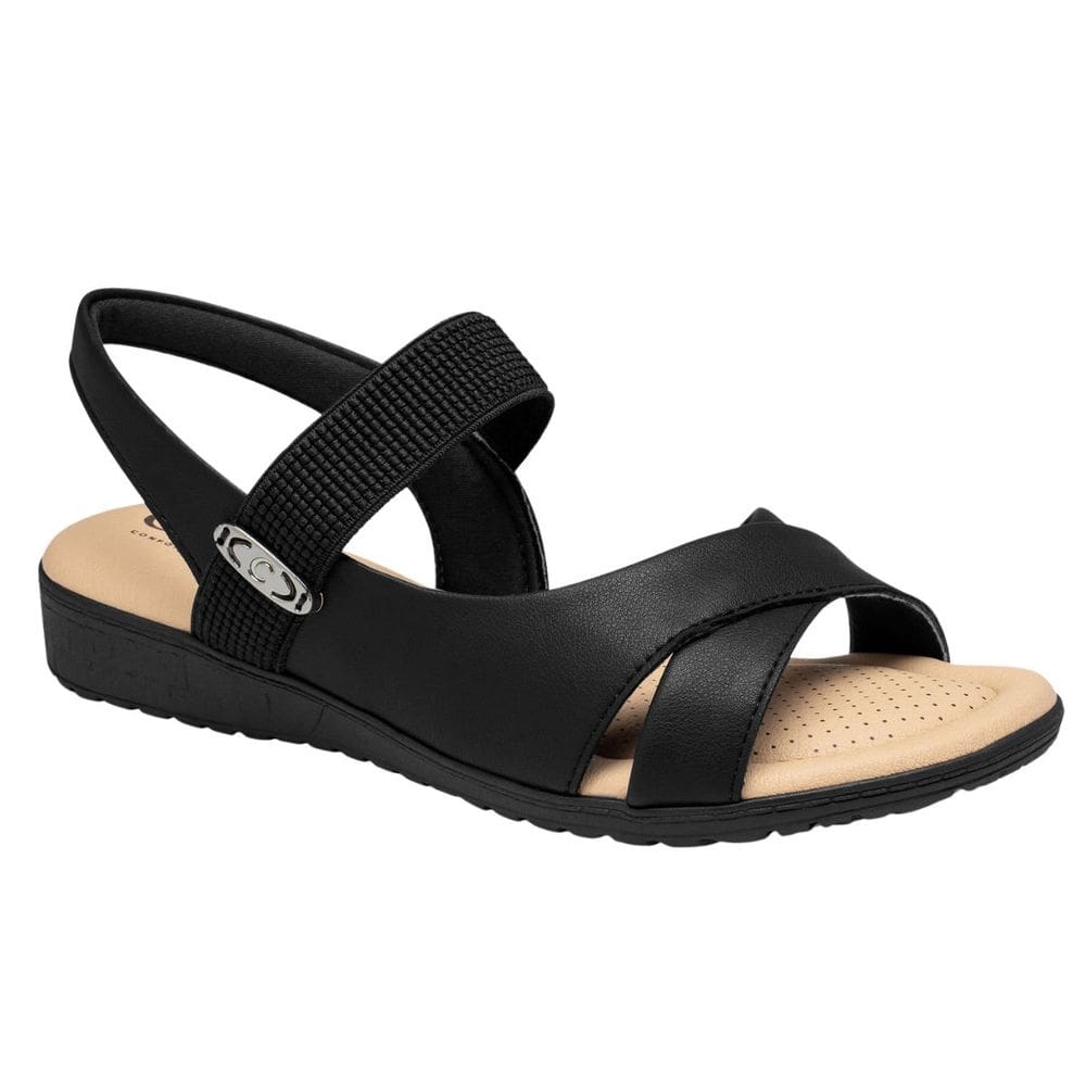 Sandalia anabela feminina campesí confortável ortopédica CP611 - Feminino