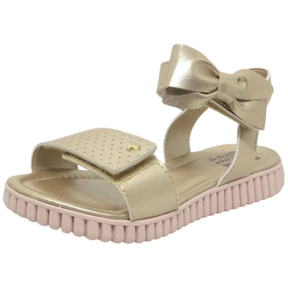 Sandália Infantil Menina Pampili Candy com Laço 123.242