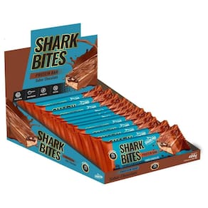 Barra Proteína Shark Bites Sabor Chocolate 12 Unidades 40G