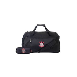 Kit Estojo Escolar Triplo+Sacola De Viagem Corinthians