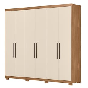 Guarda Roupa Venice 6 Portas, 4 Gavetas e 4 Cabideiros com Pés - Demóbile