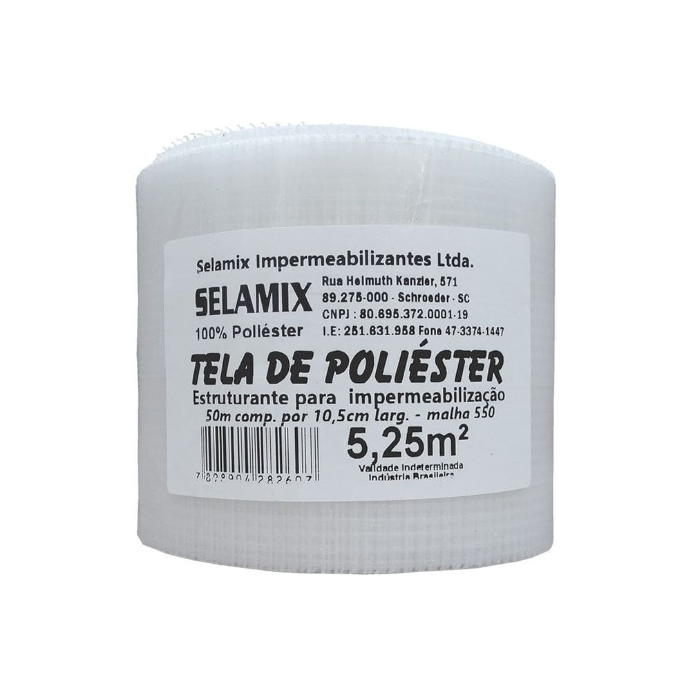 Tela Poliester 550 2X2MM Largura 10,5 cm x 50 metros de comprimento