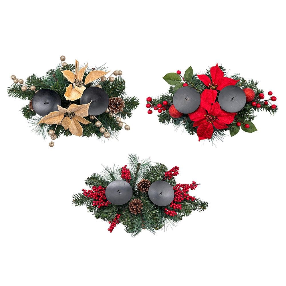 Centro Mesa 46cm CV244448 Cazza sort