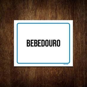 Kit 5 Placas Ambiente Sinalização Setor Bebedouro