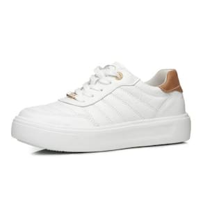 Tenis Feminino em Couro Casual Conforto Pegada 211201