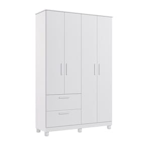 Guarda-Roupa Infantil Jujuba 4 PT 2 GV Branco