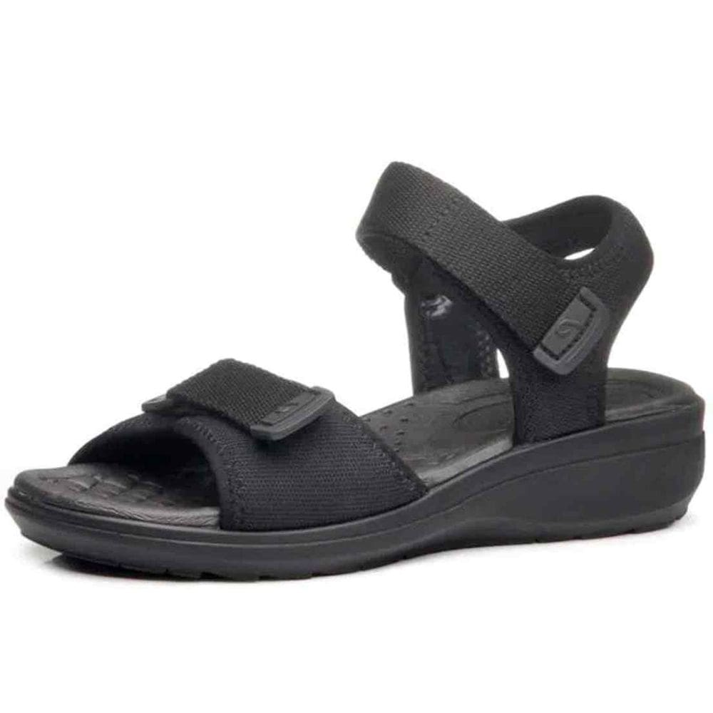 Sandalia Papete Conforto Anabela Baixa Casual Pegada 232752