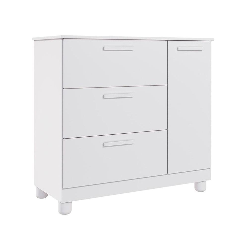 Cômoda Infantil 1 PT 3 GV Branca