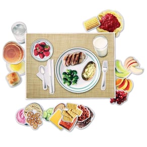 Recursos de aprendizagem de alimentos magnéticos Alimentos saudáveis 34 peças 3+