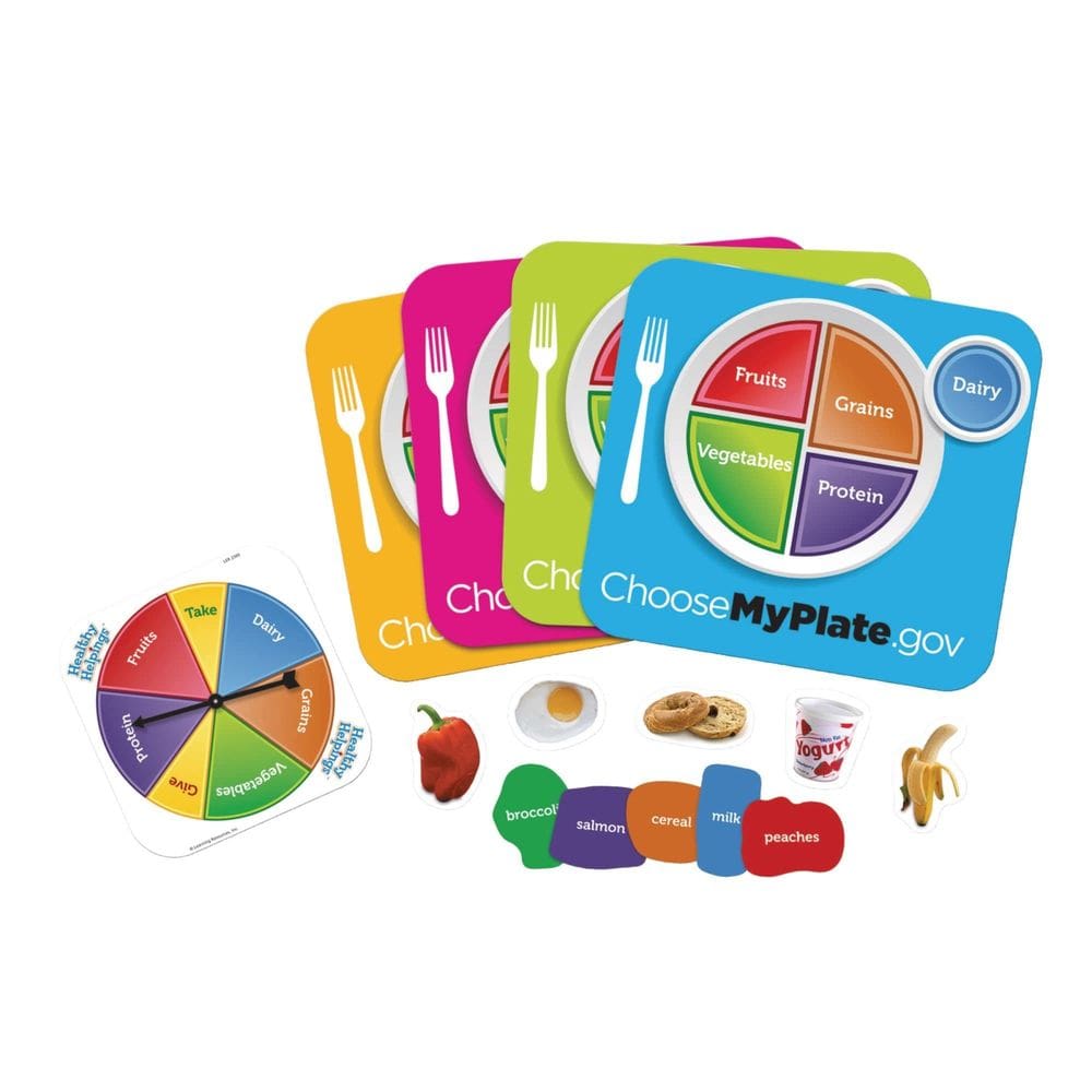 Recursos de aprendizagem de jogos | Healthy Helpings Myplate 10x10in