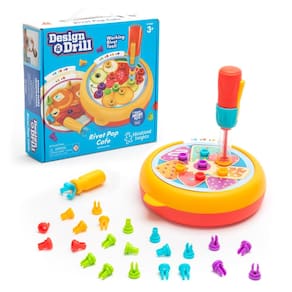 Fine Motor Toys Educational Insights Design & Drill Rivet Pop Cafe