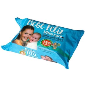 Toalha Umedecida Bebê Feliz 120 Folhas Hidratação e Proteção