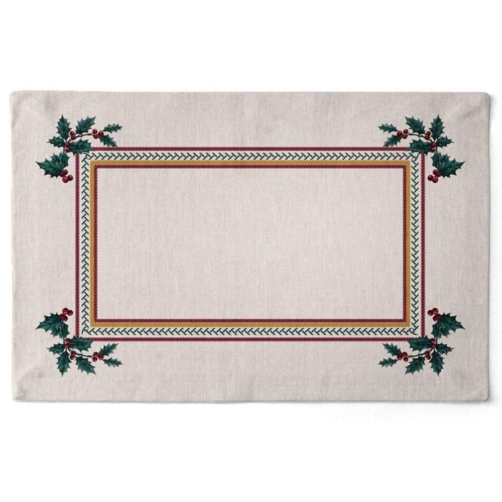 Jogo Americano Natalino Tradição Das Cerejas 48X30,5Cm 2Und