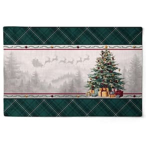 Jogo Americano Natalino Travessia Festiva 48X30,5Cm 2Und