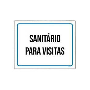 Placa Sinalização - Sanitário Para Visitas 36X46