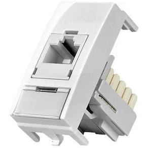 Módulo Rede De Informática Rj45 Cat5E Sleek Branco 16045