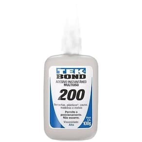 Adesivo Instantâneo 200 Tek Bond 100g - Alta Viscosidade