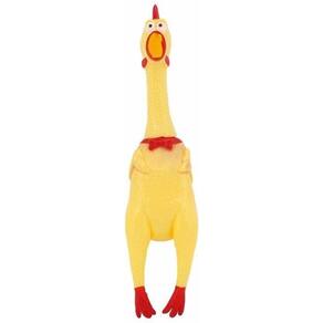 Frango Galinha Borracha Para Morder Brinquedo Cães Mordedor