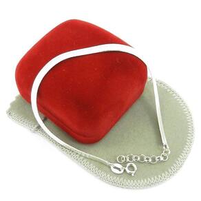 Pulseira Feminina 20/23Cm 3Mm Largura Folheada Prata Pl390