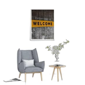 Quadro Fotografia Everyone Is Welcome 24X18Cm - Com Vidro