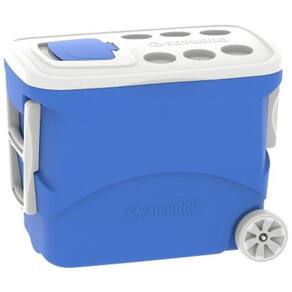 Caixa Termica Isopor Com Rodas 50l Azul