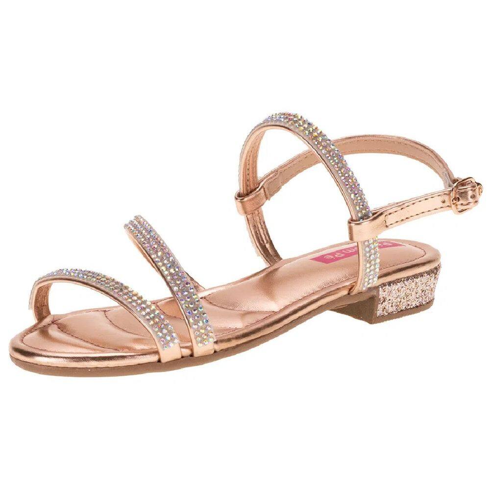 Sandália Infantil Feminina Pé com Pé Cristal 21098