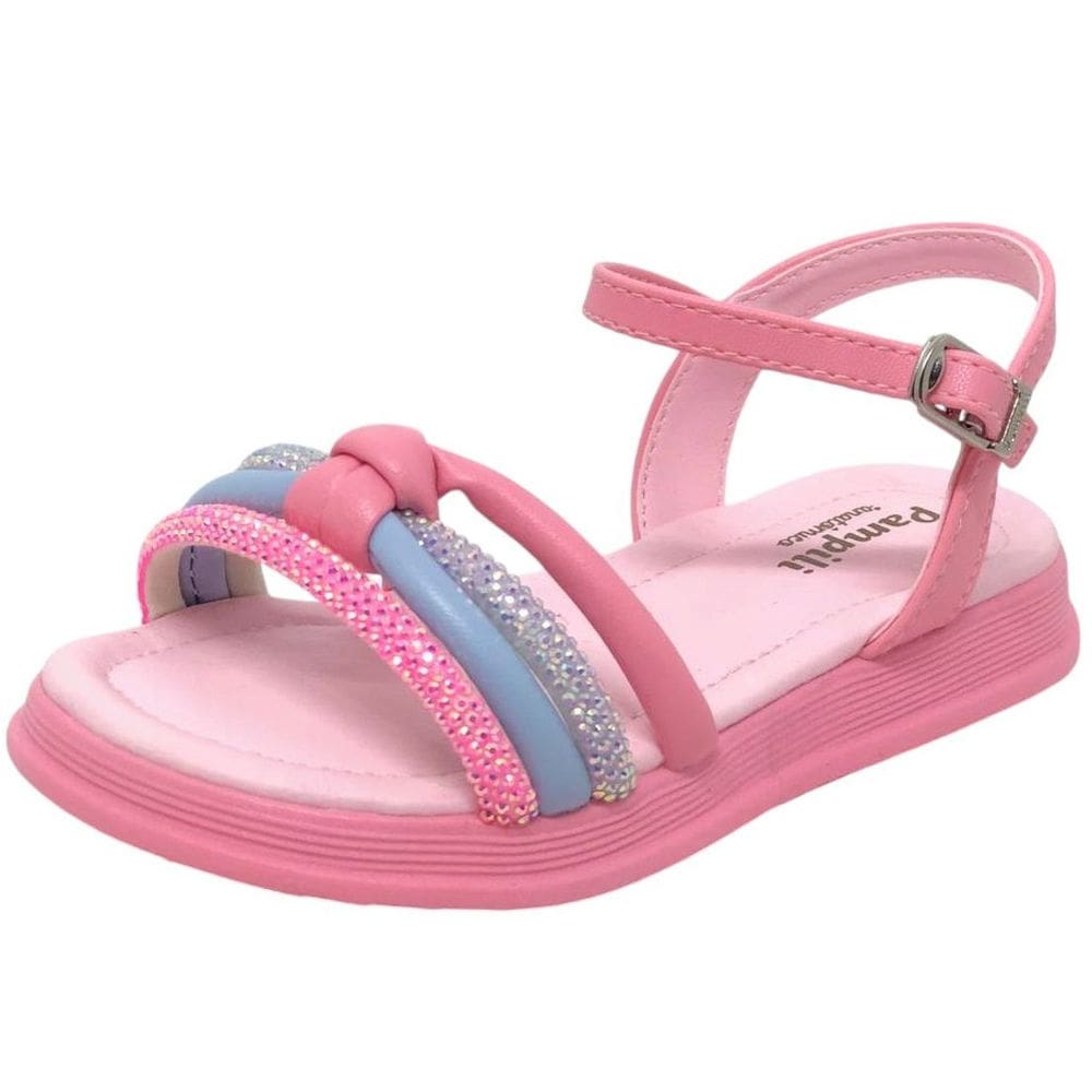 Sandalia Infantil Menina Conforto Colorida Flower Pampili