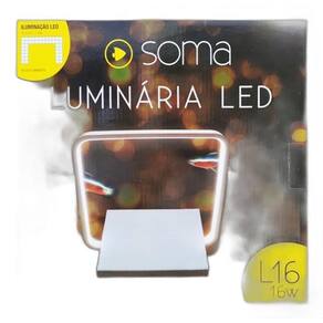 Luminária De Led Soma L16 Branca - 16W - Branca - Bivolt