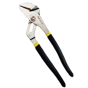 Alicate Bomba D´Água 10" Canos Encanador Bico Papagaio Regulável Aço Forjado Cabo Borracha 250mm