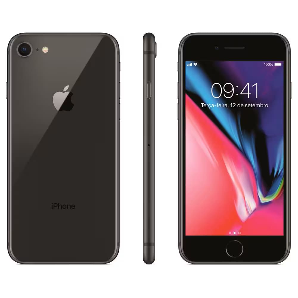 Apple IPhone 8 black outlet 64GB