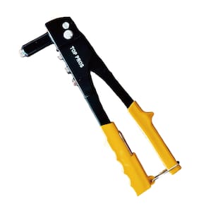 Rebitadeira Manual Alicate de Rebites 10" Pop 4 Bicos 2,4 / 3,2 / 4,0 / 4,8mm Aço Carbono 26cm
