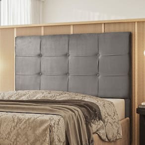 Cabeceira para Cama de Solteiro 90cm Safira Cinza