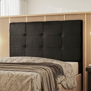 Cabeceira para Cama de Solteiro 90 Cm Safira Preto