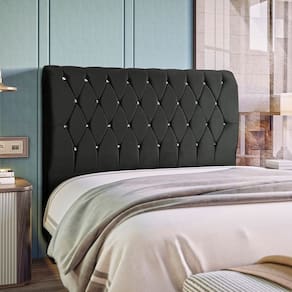 Cabeceira Grécia 195cm Queen para Quartos Preto