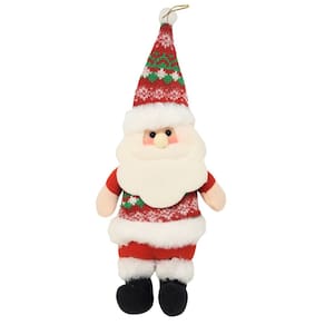 Papai Noel Pelúcia Pendente 30cm Gorro Crochê Plus - Master Christmas