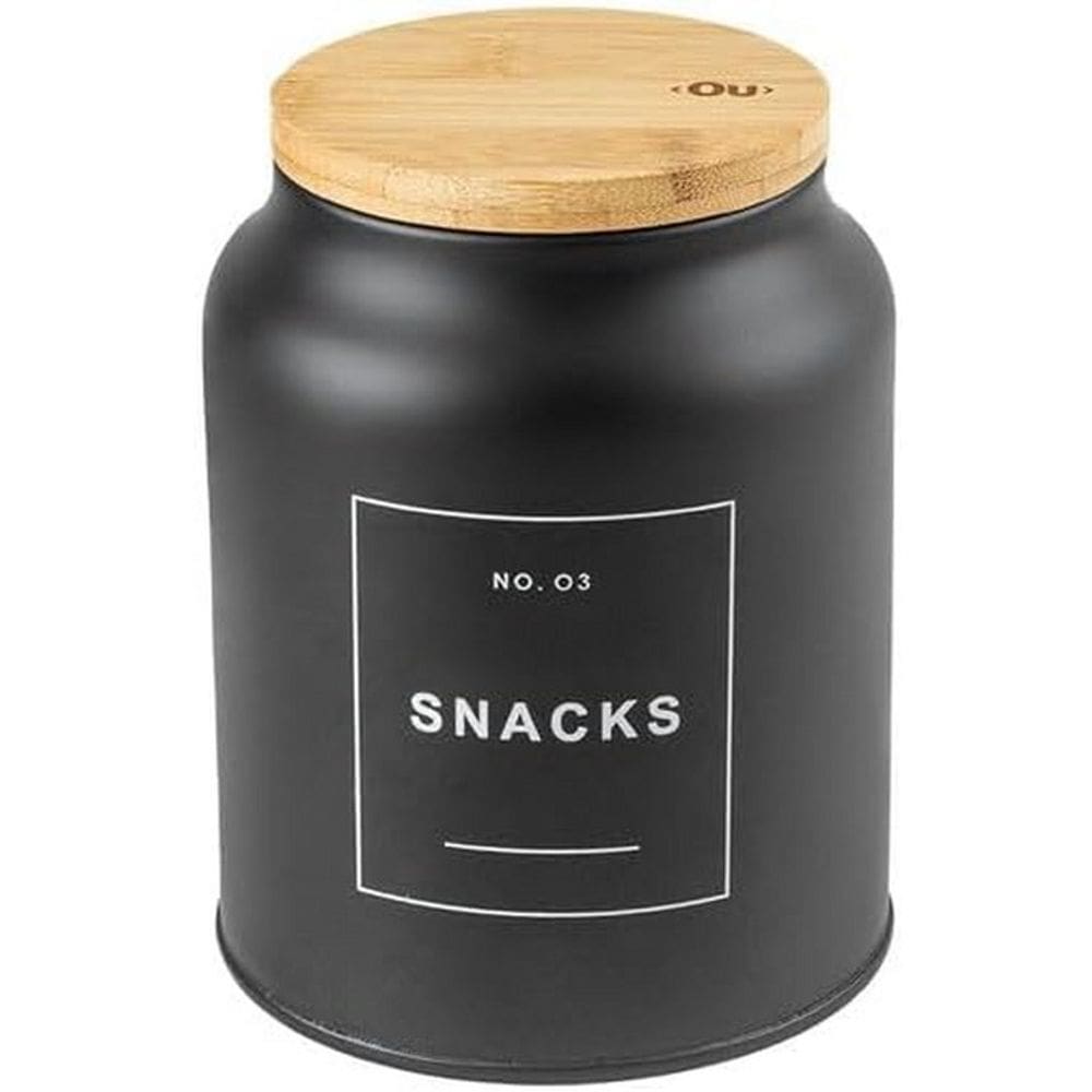 Pote Snacks Biscoito 1,1L Sense - Preto OU