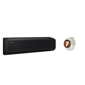 Combo Ar Condicionado Sem Vento Samsung WindFree Black Quente e Frio 22.000 BTUs 220V e Galaxy Watch7 BT 40mm