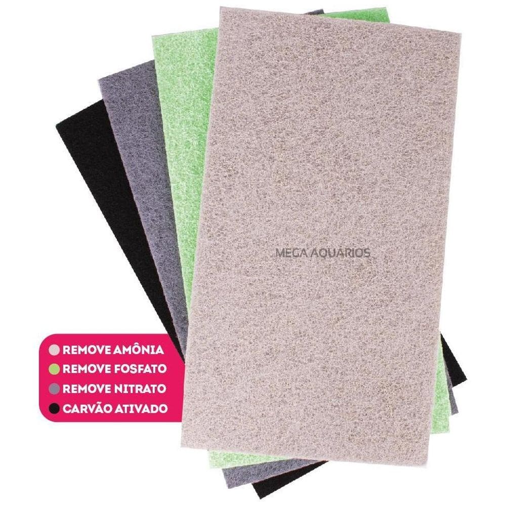Kit Esponja Biológica Mídia Filtragem Bio Mecânica Wf 25X45