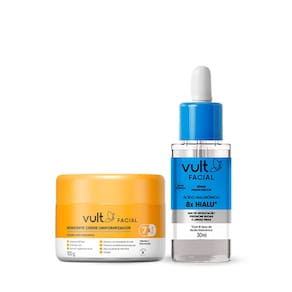 Kit Vult Facial Uniformizador Ácido Hialurônico Duo (2 Produtos)