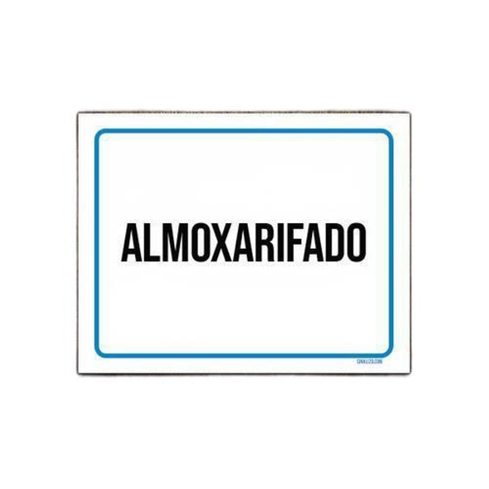 Kit 10 Placas Ambiente Sinalização Setor Almoxarifado