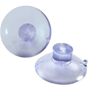 Ventosa 20Mm 2Cm De Silicone P/Vidro Acrílico Pvc 30 Peças