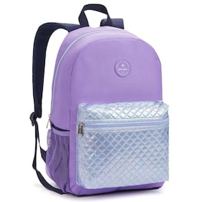 Mochila De Costas 17 Holográfica Juvenil Escolar Passeio
